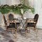 Flash Furniture Marseille Thonet French Bistro Stacking Chair w/Arms, Black Textilene/Bamboo Print Alum Frame, 4PK 4-SDA-AD642002A-TXT-BK-NAT-GG - alternate 2